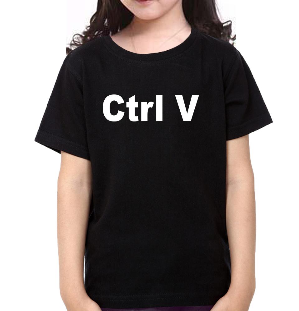 Ctrl C & Ctrl V Father and Daughter Matching T-Shirt- FunkyTeesClub