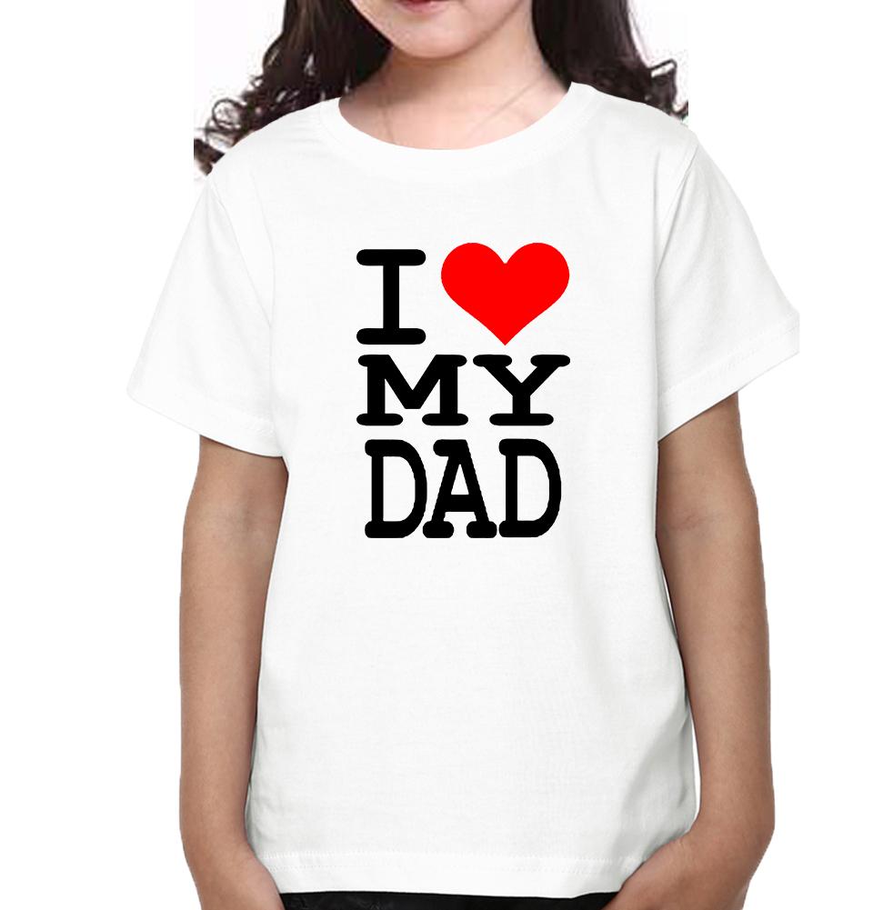 I Love My Dad & I Love My Daughter Father and Daughter Matching T-Shirt- FunkyTeesClub