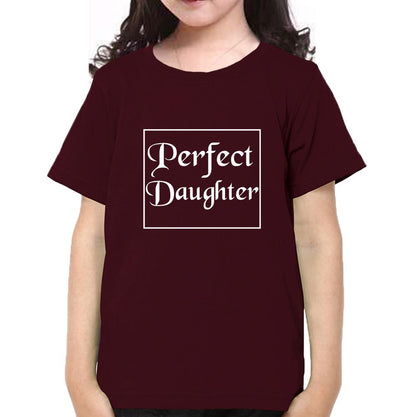 Perfect Dad Perfect Daughter Father and Daughter Matching T-Shirt- FunkyTeesClub