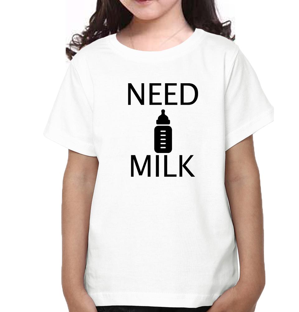 Need Beer Need Milk Father and Daughter Matching T-Shirt- FunkyTeesClub