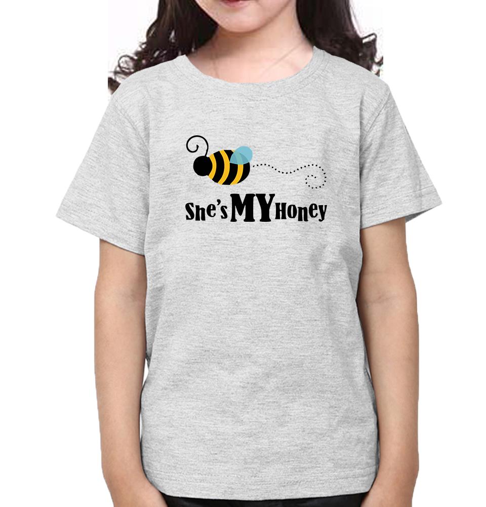 She Is My Honey Mother and Daughter Matching T-Shirt- FunkyTeesClub