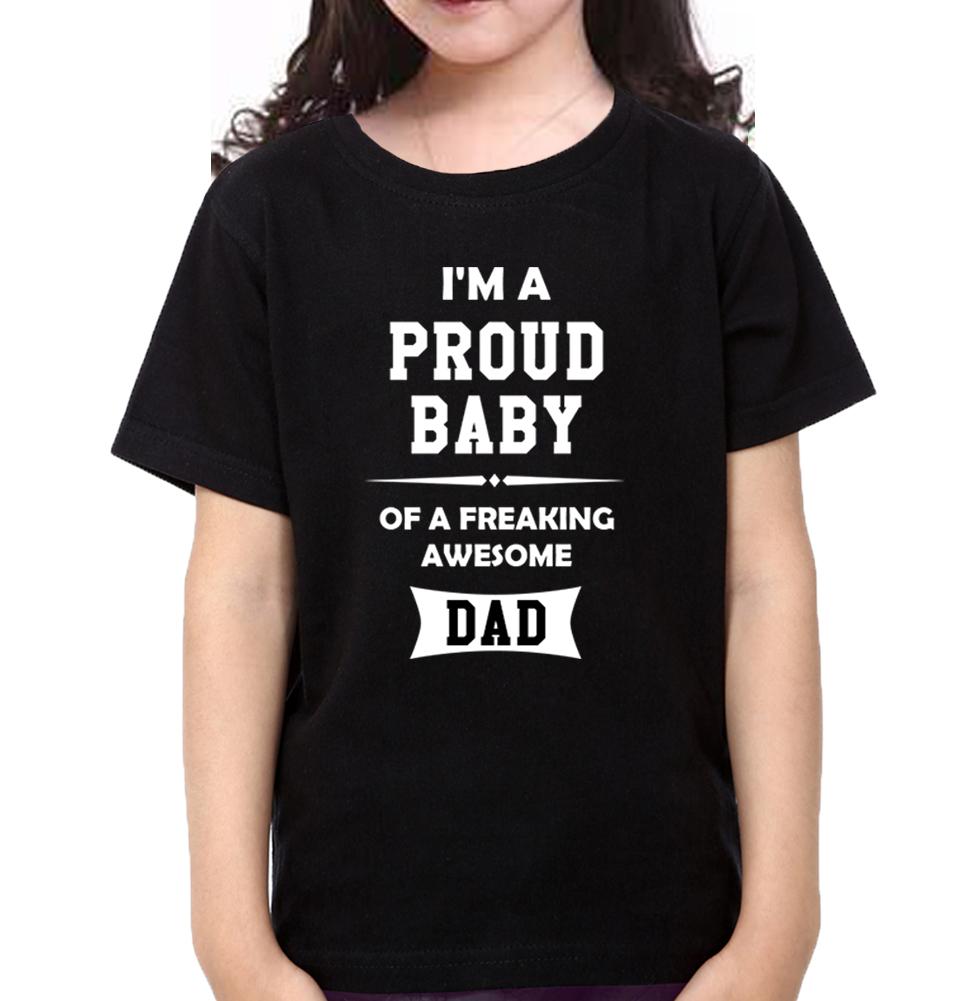 I'M A Proud Dad I'M A Proud Baby Father and Daughter Matching T-Shirt- FunkyTeesClub