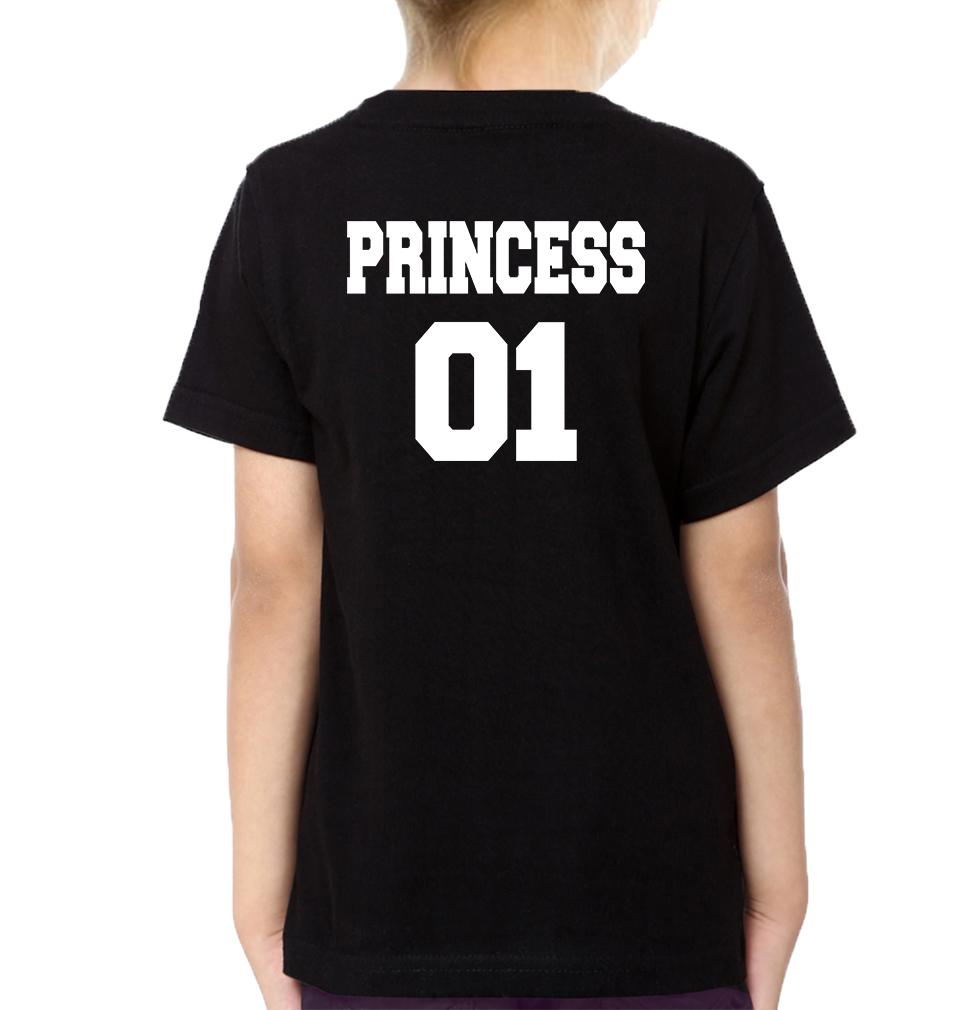 King 01 Princess 01 Father and Daughter Matching T-Shirt- FunkyTeesClub