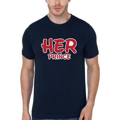 Prince & Princess Couple Half Sleeves T-Shirts -FunkyTees