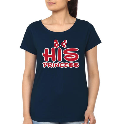 Prince & Princess Couple Half Sleeves T-Shirts -FunkyTees