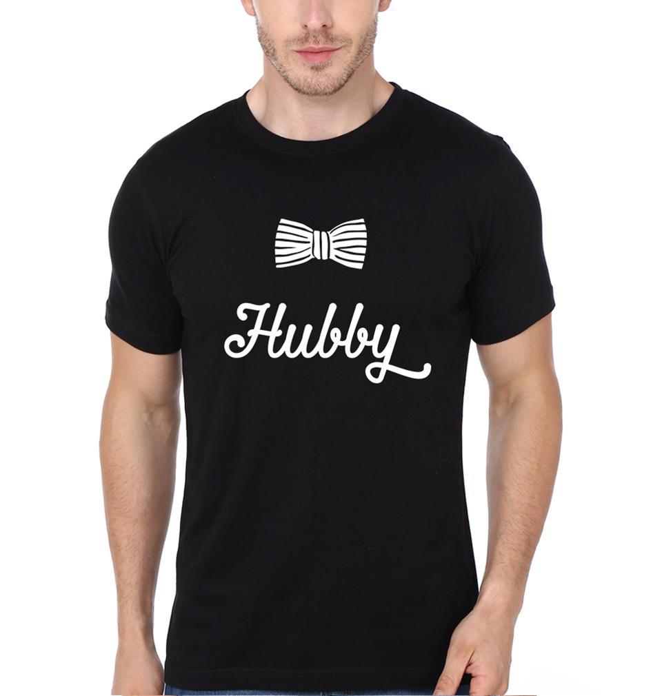 Hubby Wifey Couple Half Sleeves T-Shirts -FunkyTees