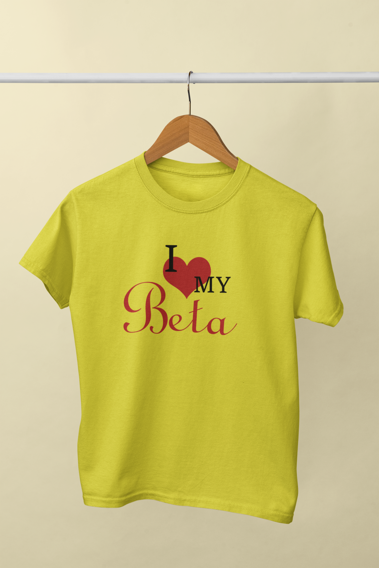 I Love My Papa Father and Son Yellow Matching T-Shirt- FunkyTeesClub