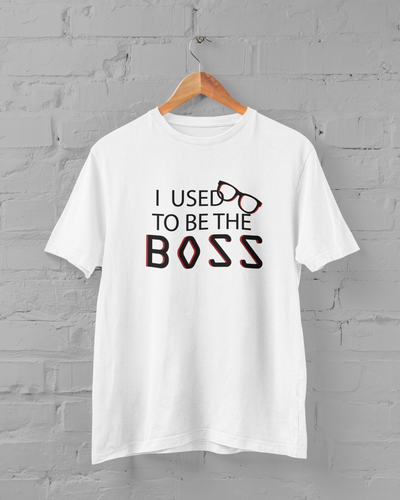 I Am The Boss Father and Daughter White Matching T-Shirt- FunkyTeesClub