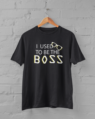 I Am The Boss Father and Son Black Matching T-Shirt- FunkyTeesClub