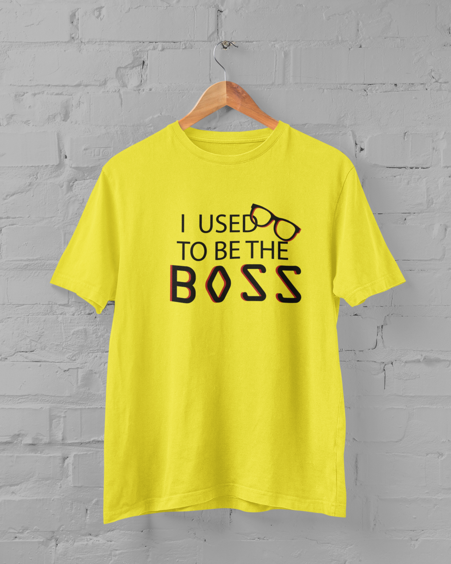 I Am The Boss Father and Son Yellow Matching T-Shirt- FunkyTeesClub