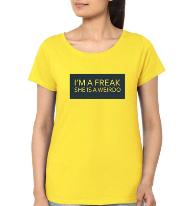 Freak-Weirdo BFF Half Sleeves T-Shirts-FunkyTees