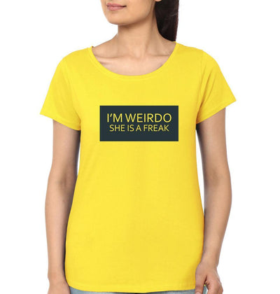Freak-Weirdo BFF Half Sleeves T-Shirts-FunkyTees