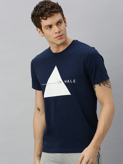 In Hale Yoga Round Neck Mens Half Sleeves T-shirt- FunkyTeesClub