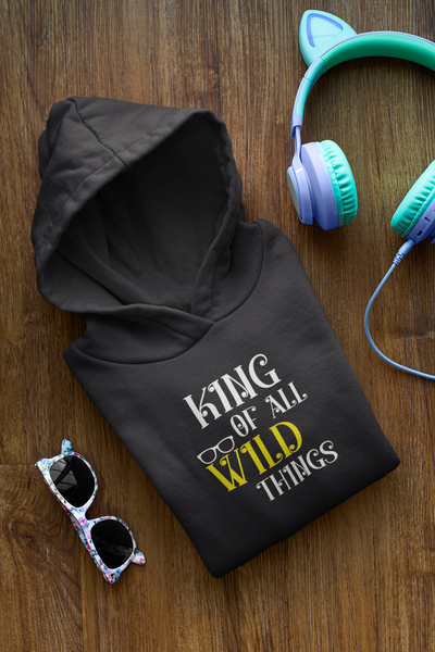 My Boy Is My King Father and Son Black Matching Hoodies- FunkyTeesClub