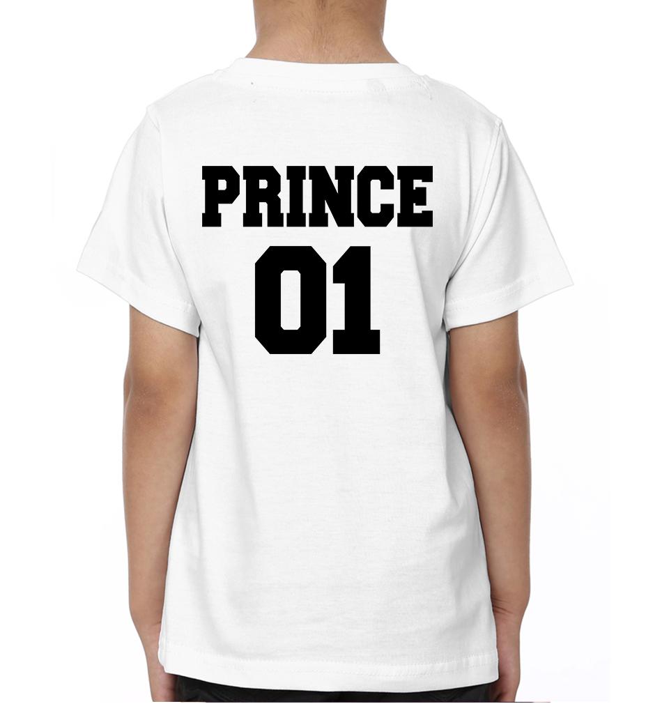 King 01 Prince 01 Father and Son Matching T-Shirt- FunkyTeesClub