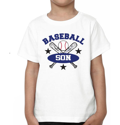 Baseball Mom Baseball Son Mother and Son Matching T-Shirt- FunkyTeesClub