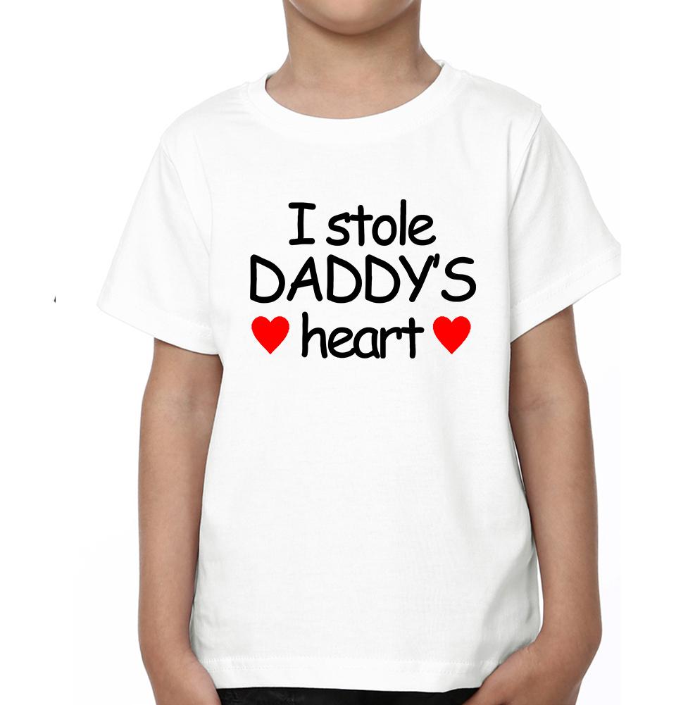 I Stole daddy's Heart Father and Son Matching T-Shirt- FunkyTeesClub