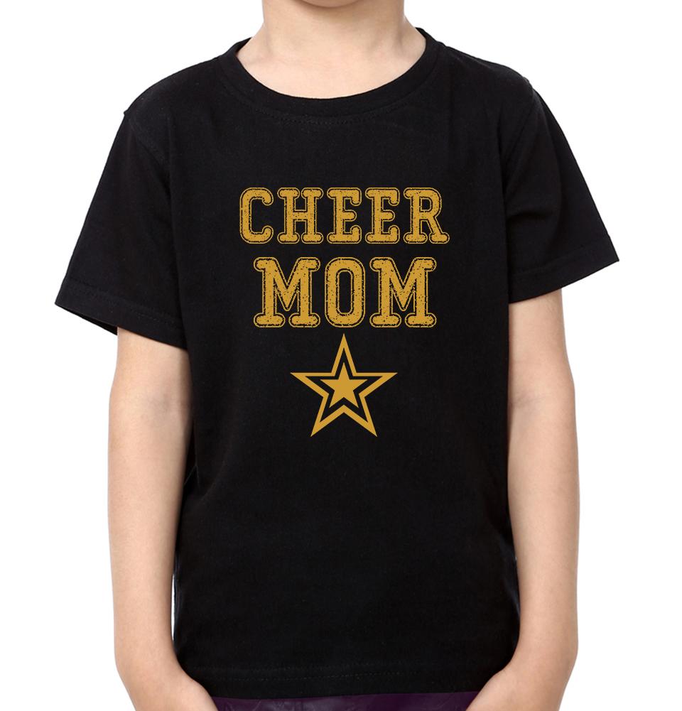 Cheer Mom Cheer Son Mother and Son Matching T-Shirt- FunkyTeesClub