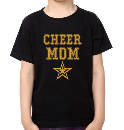 Cheer Mom Cheer Son Mother and Son Matching T-Shirt- FunkyTeesClub