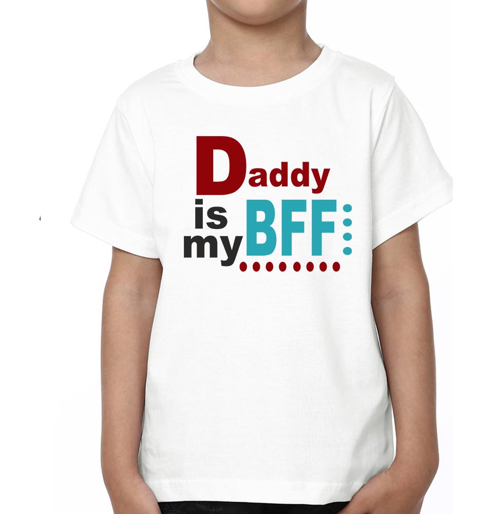 Daddy Is My Bff Kiddy Is My Bff Father and Son Matching T-Shirt- FunkyTeesClub