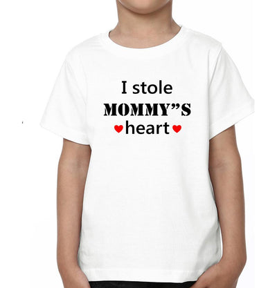 I Stole Mommy's Heart Mother and Son Matching T-Shirt- FunkyTeesClub