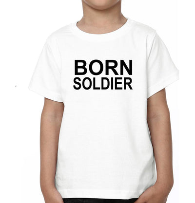 My Son Grew Up To be A soldier Born soildier Mother and Son Matching T-Shirt- FunkyTeesClub