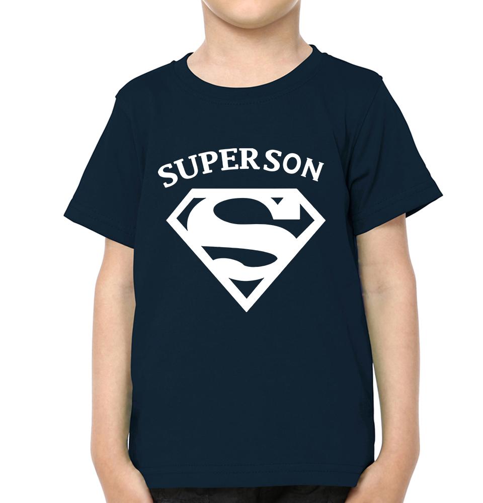 Super Mom Super Son Mother and Son Matching T-Shirt- FunkyTeesClub