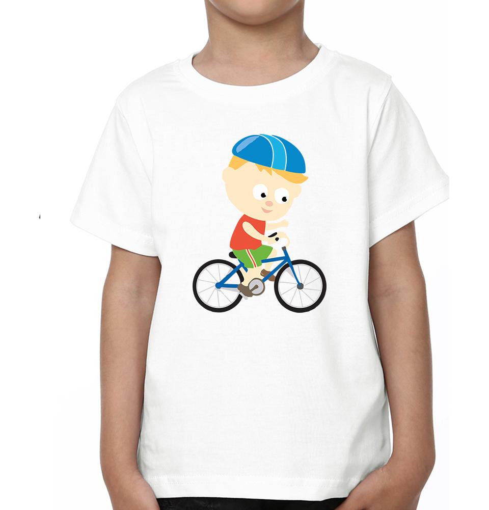 Bicycle Mother and Son Matching T-Shirt- FunkyTeesClub