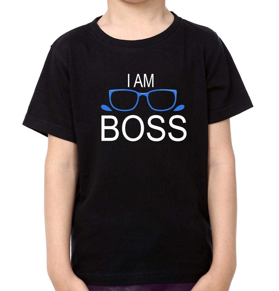 I Used To Be Boss & I Am Boss Mother and Son Matching T-Shirt- FunkyTeesClub