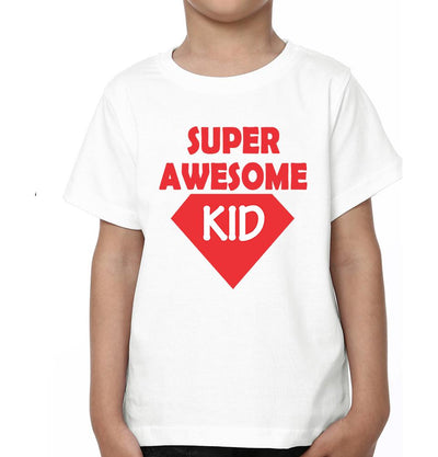 Super Awesome Kid Super Awesome Dad Father and Son Matching T-Shirt- FunkyTeesClub