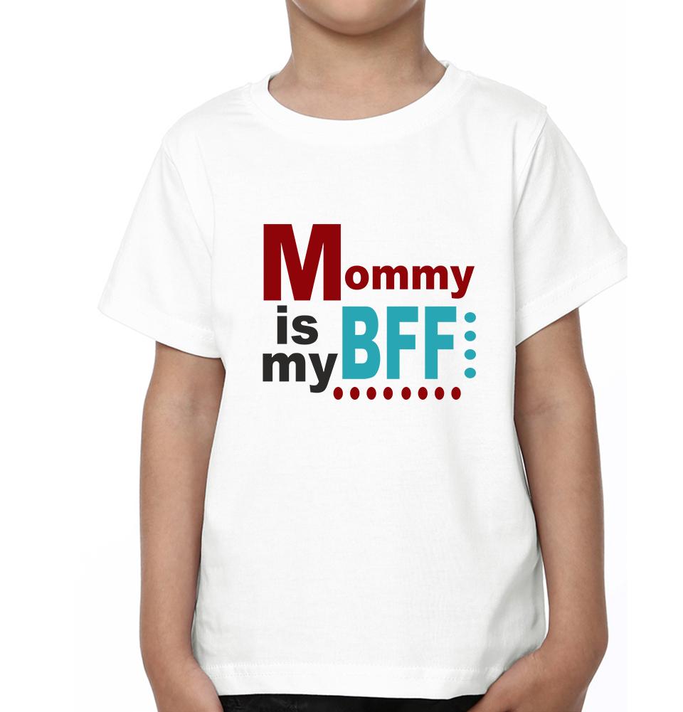 Mommy Is My Bff Kiddy Is My Bff Mother and Son Matching T-Shirt- FunkyTeesClub