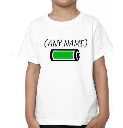 Custom Name Son and Daddy Father and Son Matching T-Shirt- FunkyTeesClub