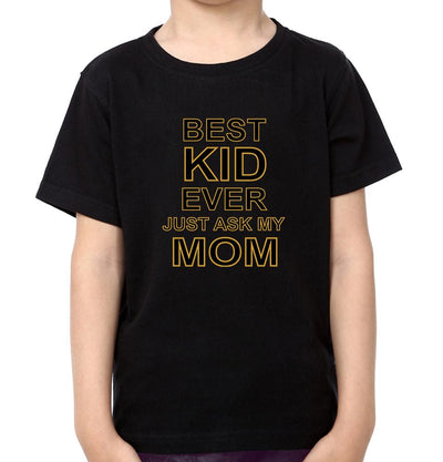 Best Mom Ever Best Kid Ever Mother and Son Matching T-Shirt- FunkyTeesClub