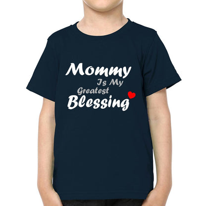 My Greatest Blessings Call Me Mommy Mother and Son Matching T-Shirt- FunkyTeesClub
