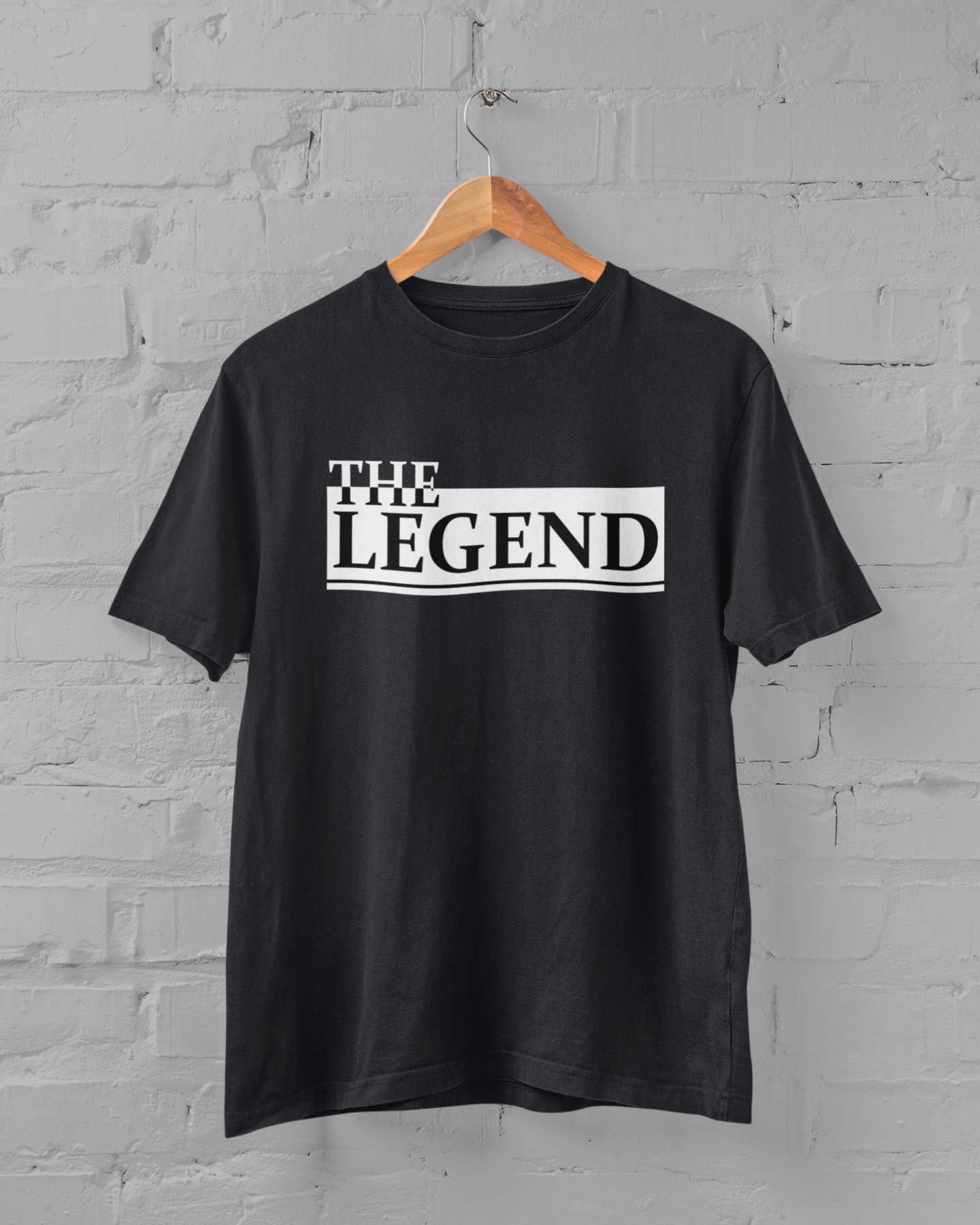 The Legend Father and Son Black Matching T-Shirt- FunkyTeesClub