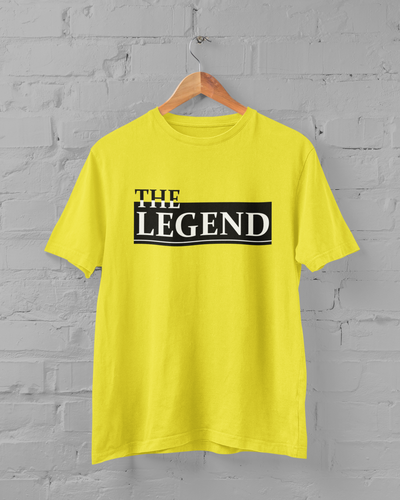 The Legend Father and Daughter Yellow Matching T-Shirt- FunkyTeesClub