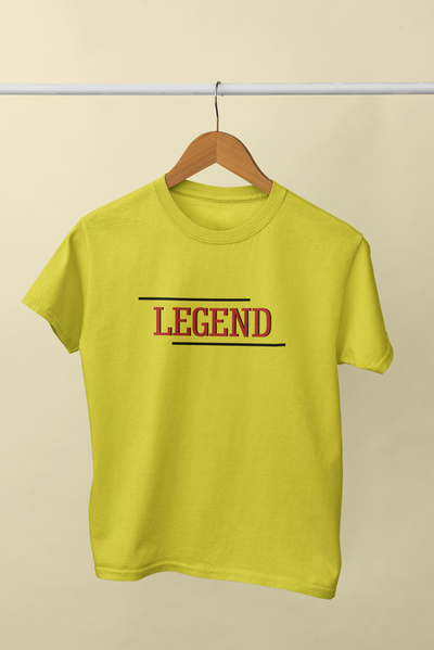 Legend Father and Son Yellow Matching T-Shirt- FunkyTeesClub