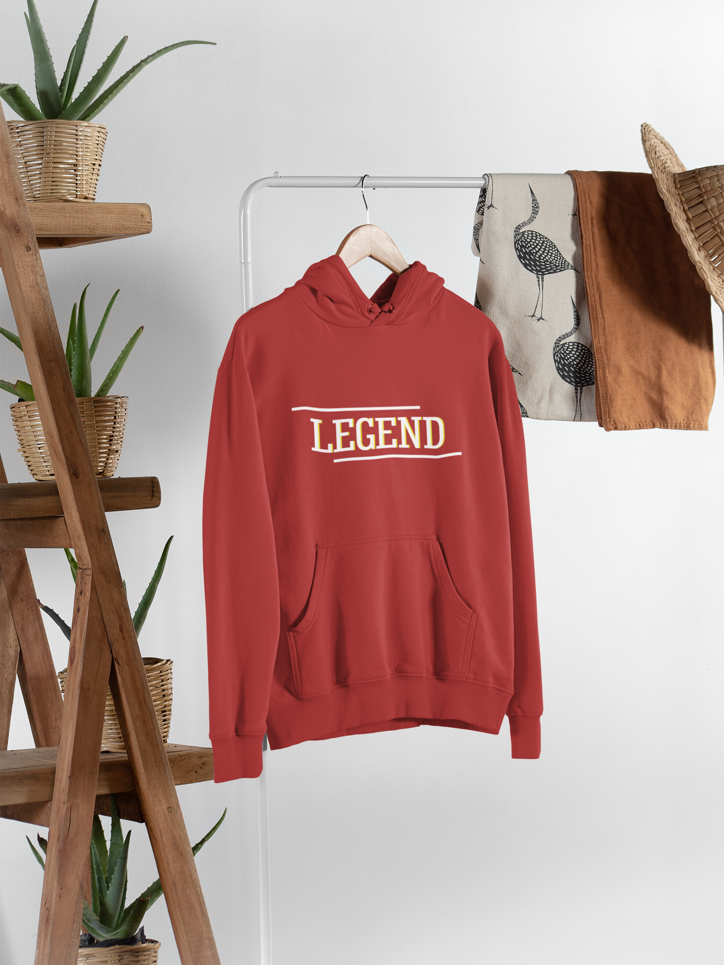 Legend Father and Son Red Matching Hoodies- FunkyTeesClub