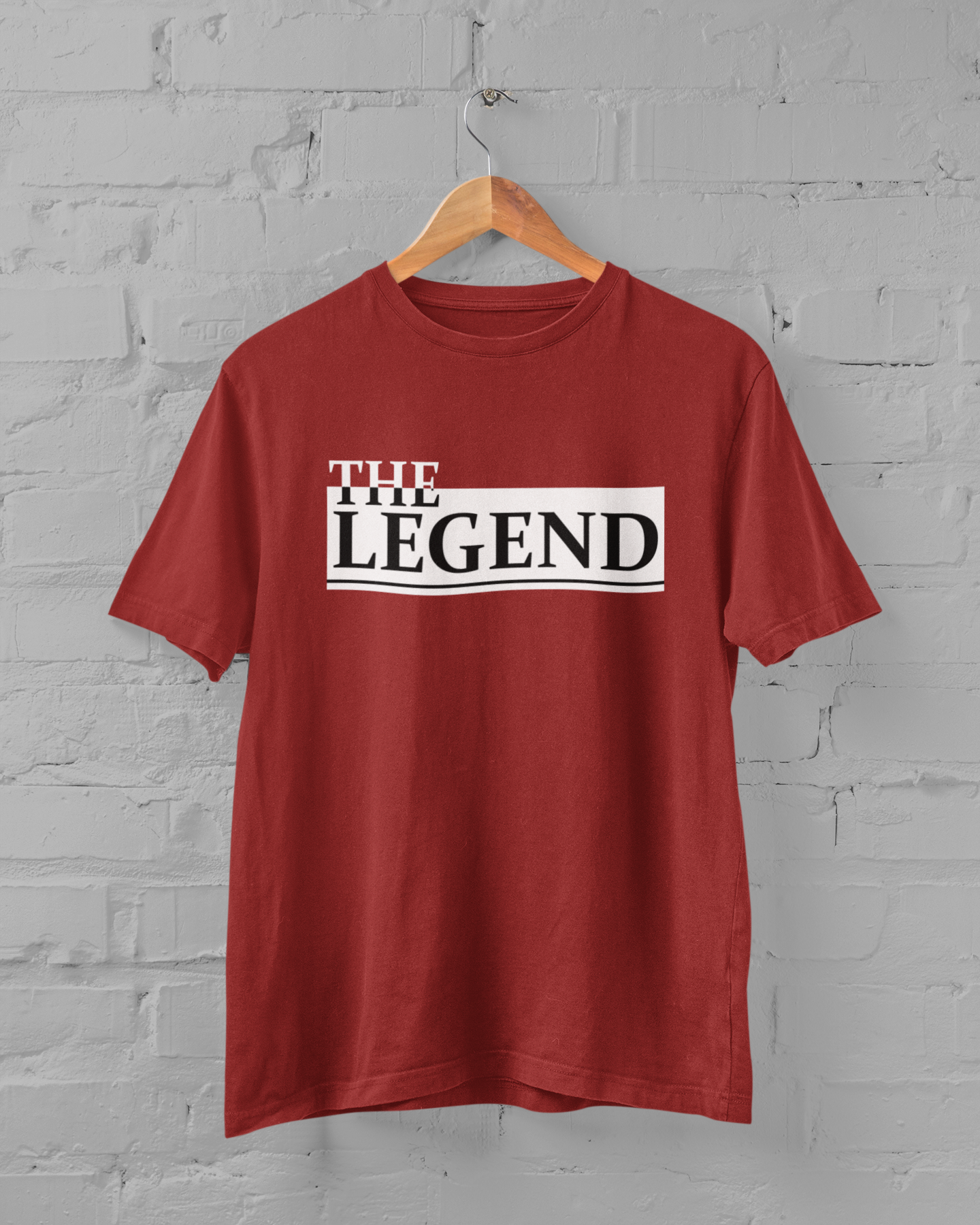 The Legend Father and Son Red Matching T-Shirt- FunkyTeesClub