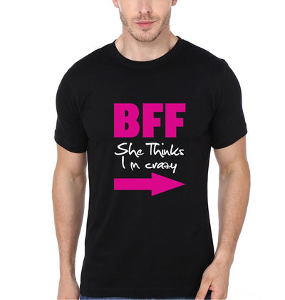 Crazy BFF Half Sleeves T-Shirts-FunkyTees