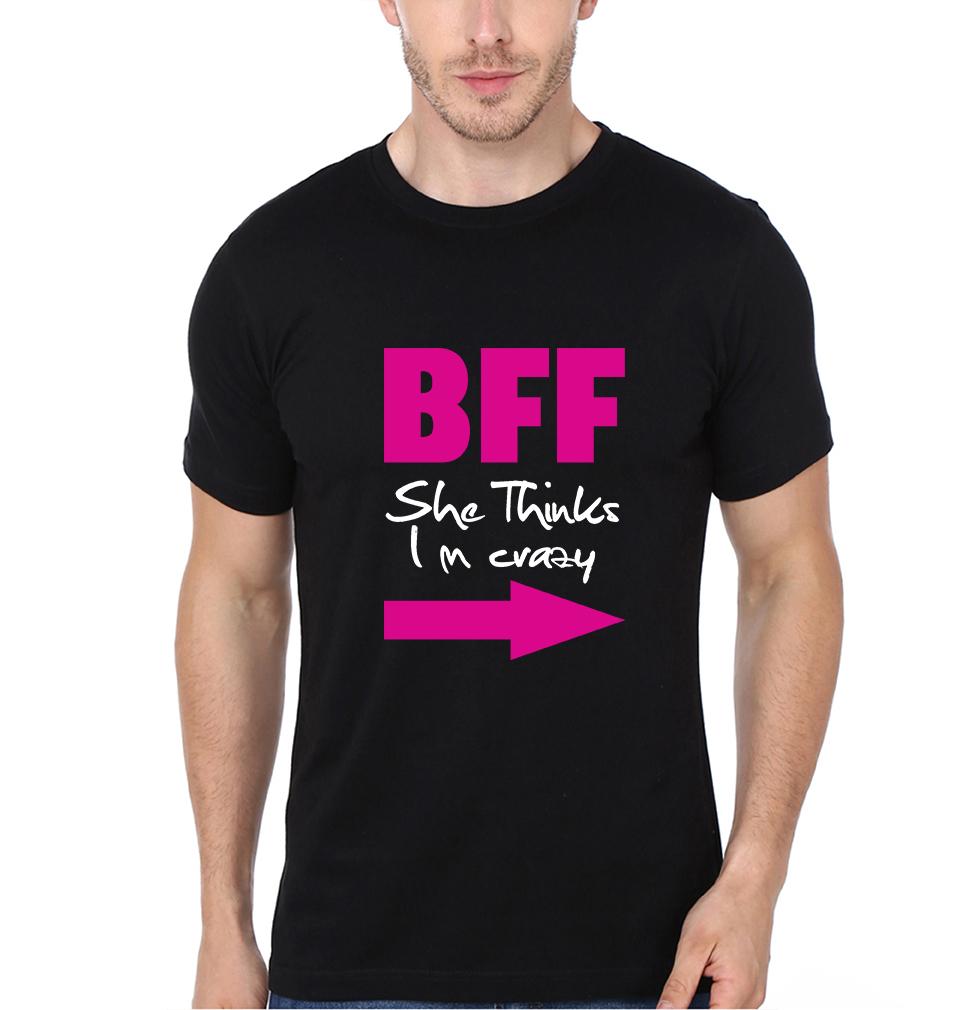 Crazy BFF Half Sleeves T-Shirts-FunkyTees