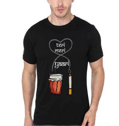Teri Meri Yaari BFF Half Sleeves T-Shirts-FunkyTees