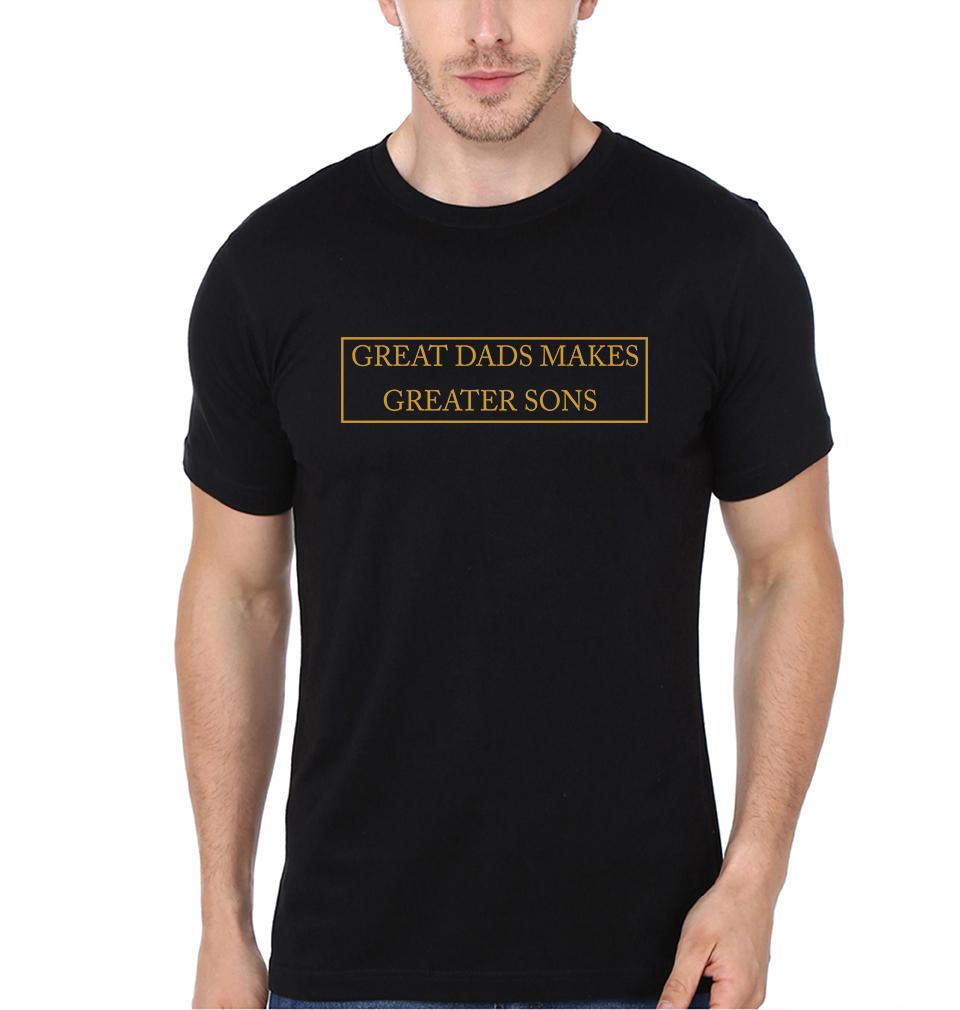 Great Dads Makes Greater Sons Father and Son Matching T-Shirt- FunkyTeesClub