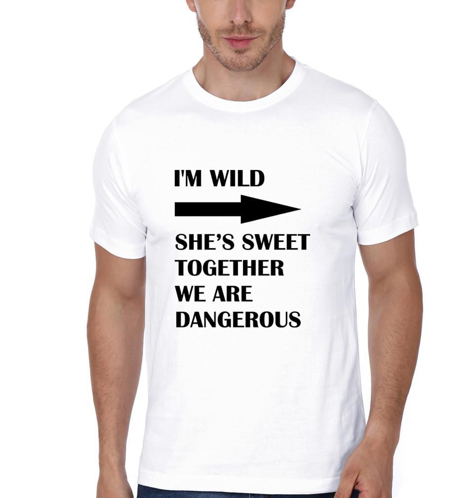 FunkyTees Sweet And Wild BFF Half Sleeve T Shirt
