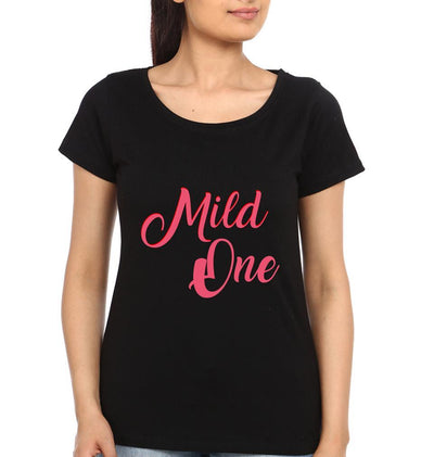 MILD WILD BFF Half Sleeves T-Shirts-FunkyTees