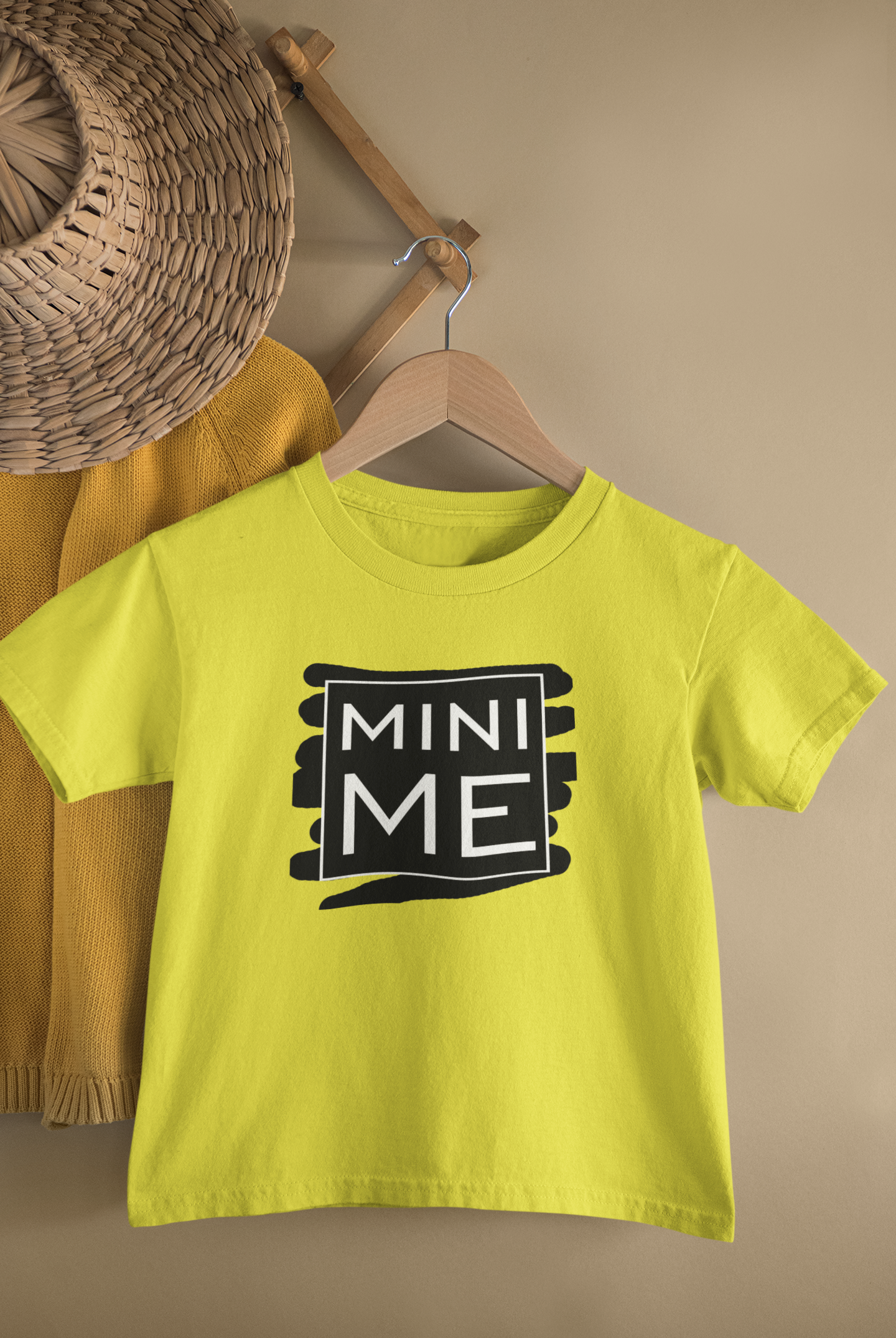 Me Father and Daughter Yellow Matching T-Shirt- FunkyTeesClub