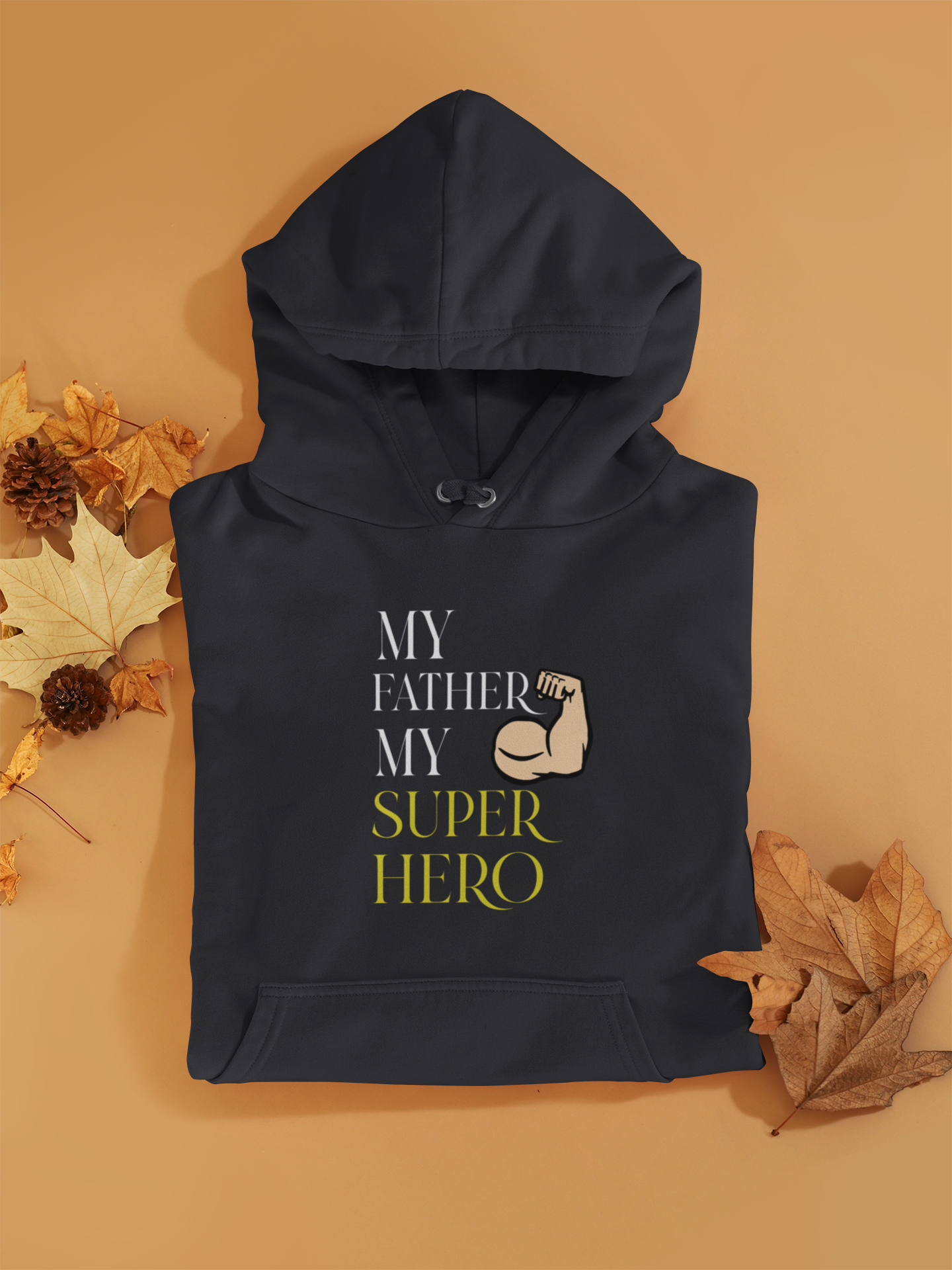 My Son My Hero Father and Son Black Matching Hoodies- FunkyTeesClub
