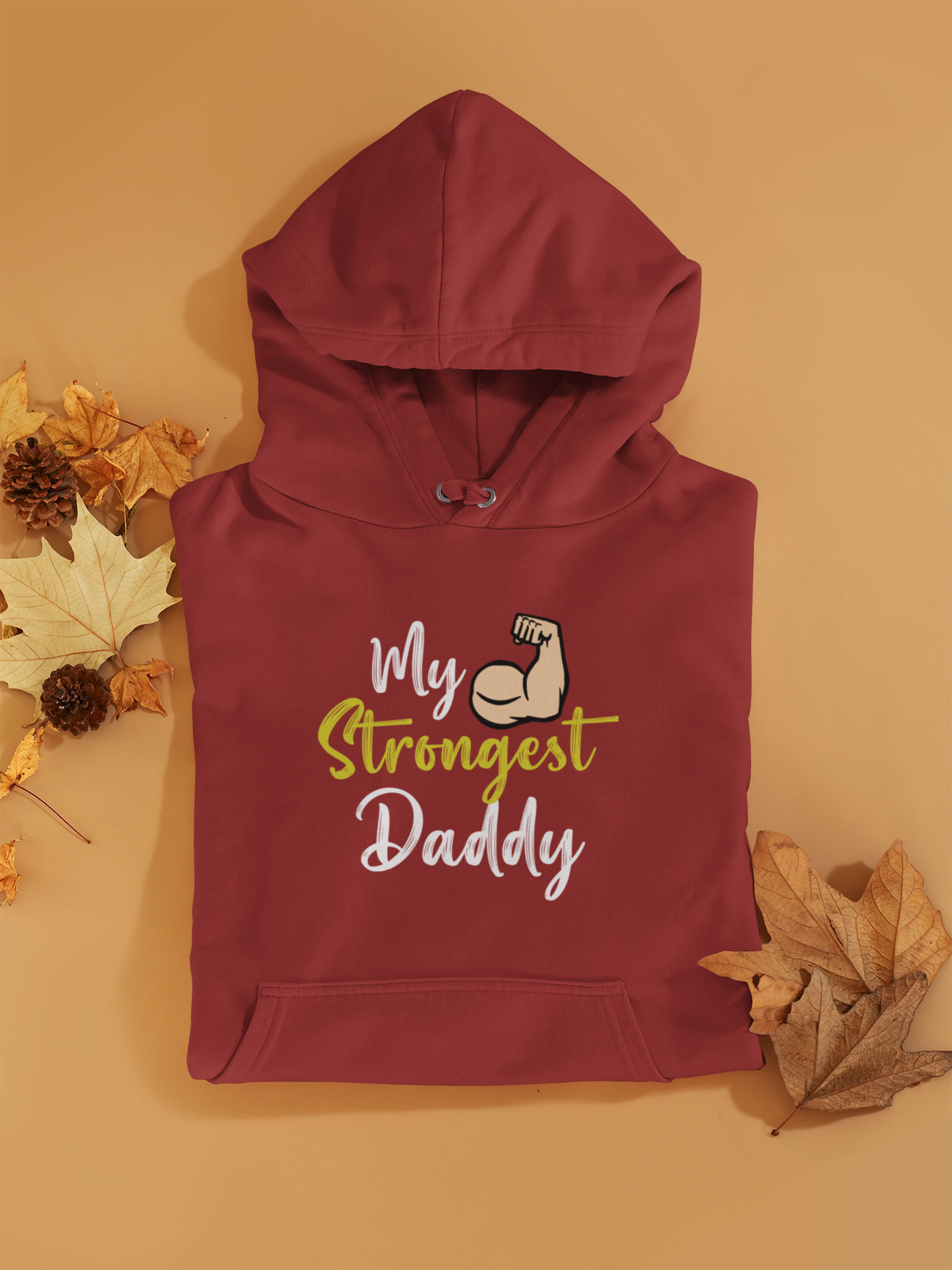 My Smartest Son Father and Son Red Matching Hoodies- FunkyTeesClub