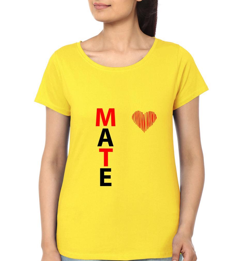 Soul Mate Couple Half Sleeves T-Shirts -FunkyTees