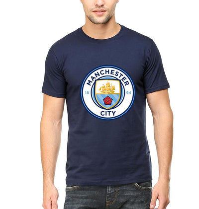 Manchester City Men Half Sleeves T-Shirts-FunkyTeesClub